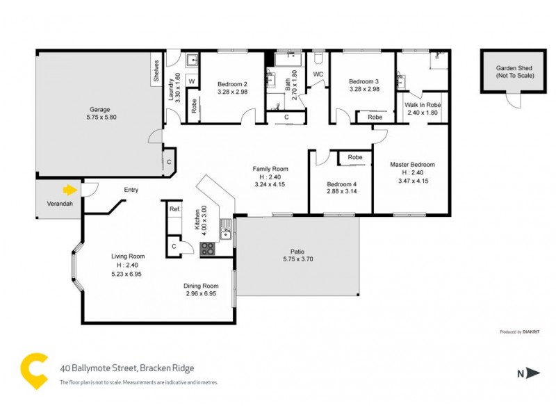 40 Ballymote Street, Bracken Ridge QLD 4017 Floorplan