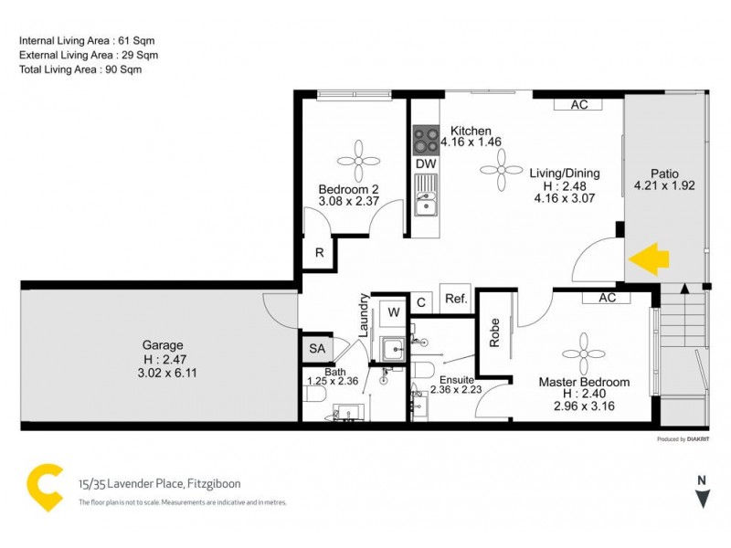 15/35 Lavender Place, Fitzgibbon QLD 4018 Floorplan
