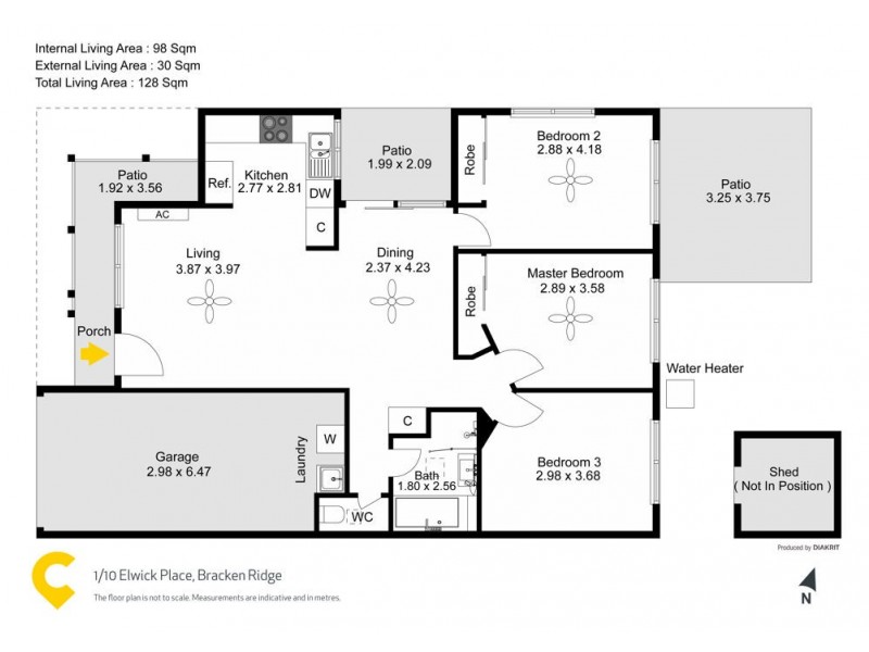 1/10 Elwick Place, Bracken Ridge QLD 4017 Floorplan
