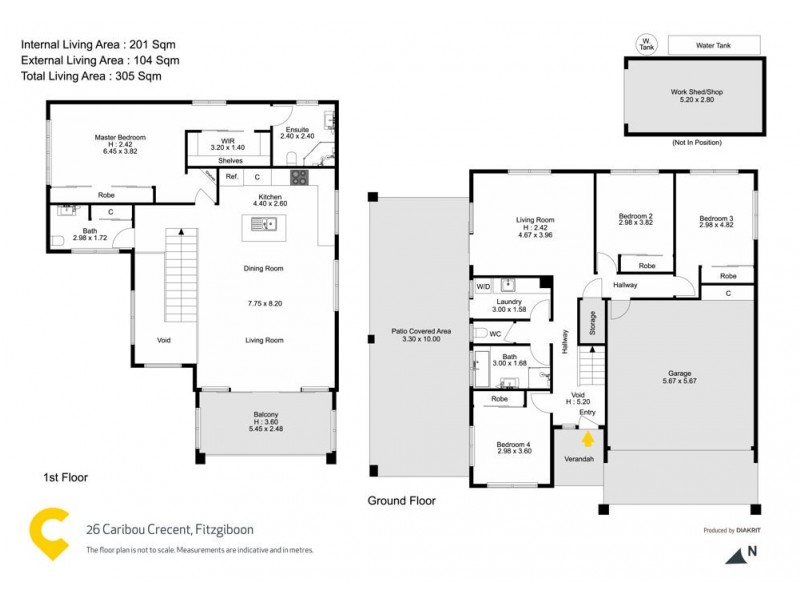 26 Caribou Crecent, Fitzgibbon QLD 4018 Floorplan