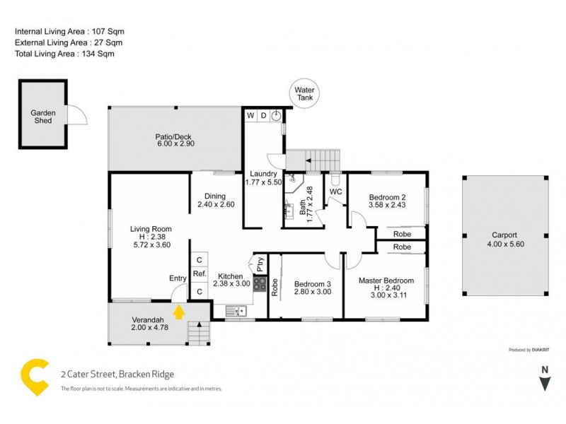 2 Cater Street, Bracken Ridge QLD 4017 Floorplan