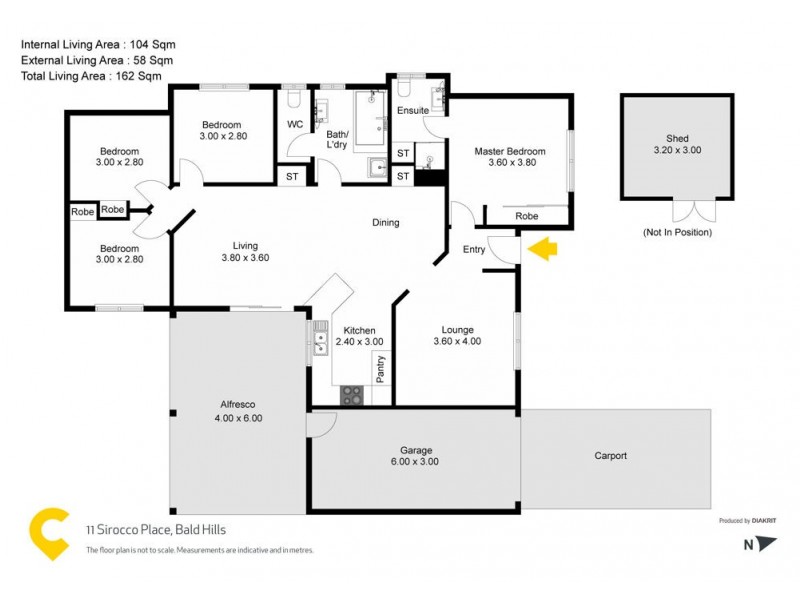 11 Sirocco Place, Bald Hills QLD 4036 Floorplan