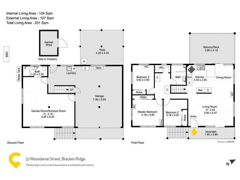 57 Woondaree Street, Bracken Ridge QLD 4017 Floorplan