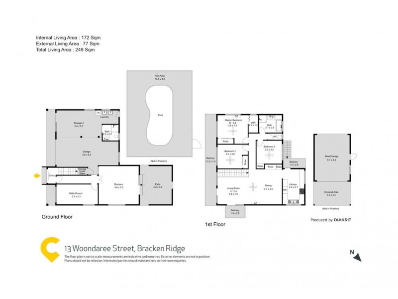 13 Woondaree Street, Bracken Ridge QLD 4017 Floorplan