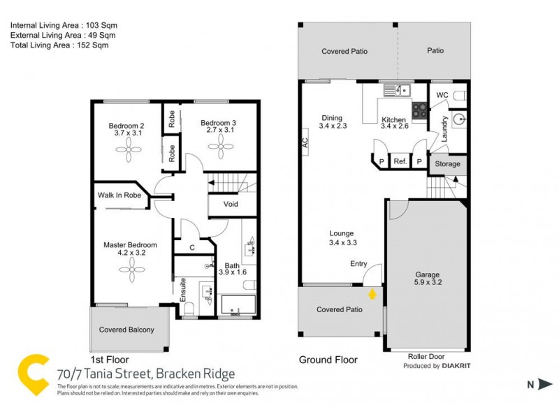 70/7 Tania Street, Bracken Ridge QLD 4017 Floorplan