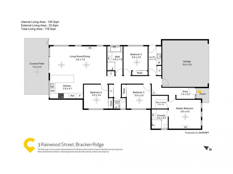 3 Rainwood Street, Bracken Ridge QLD 4017 Floorplan