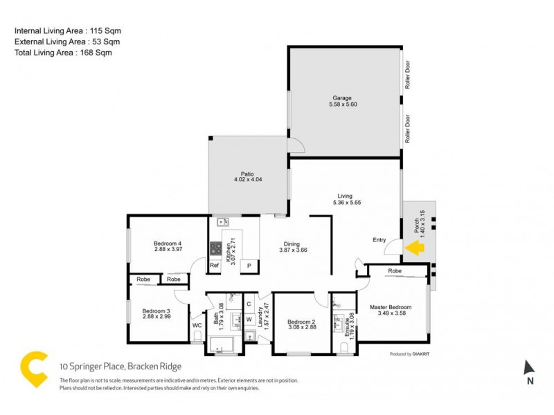 10 Springer Place, Bracken Ridge QLD 4017 Floorplan