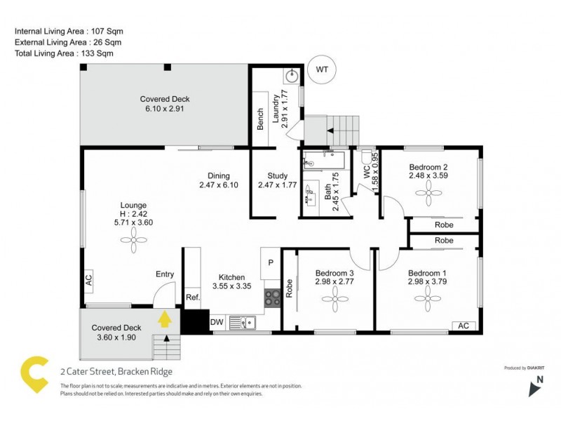 2 Cater Street, Bracken Ridge QLD 4017 Floorplan