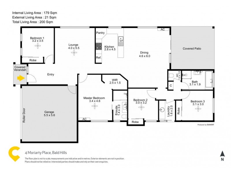 4 Moriarty Place, Bald Hills QLD 4036 Floorplan