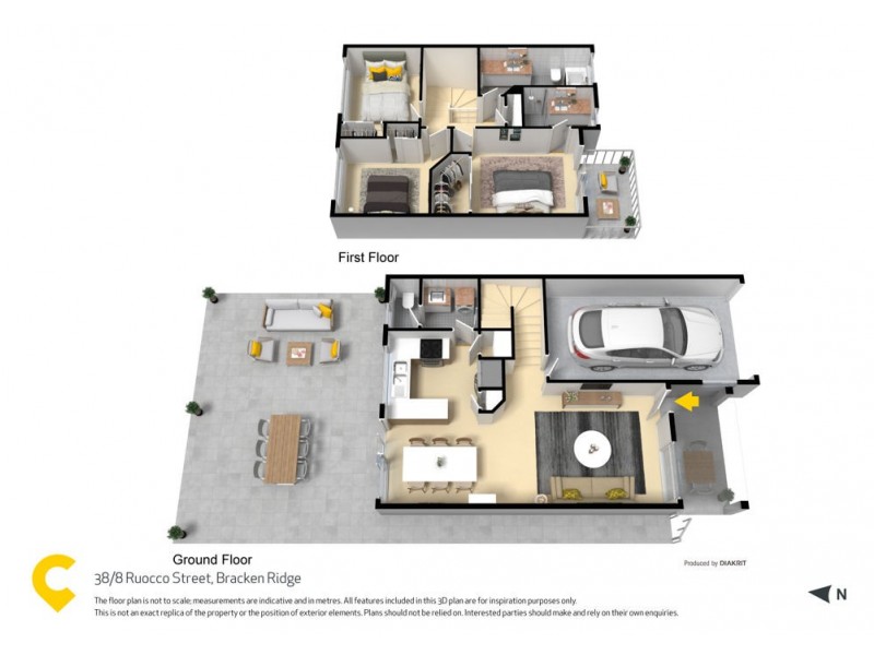 38/8 Ruocco Street, Bracken Ridge QLD 4017 Floorplan