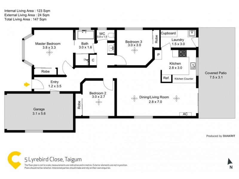 5 Lyrebird Close, Taigum QLD 4018 Floorplan