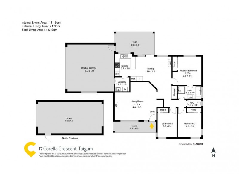 17 Corella Crescent, Taigum QLD 4018 Floorplan