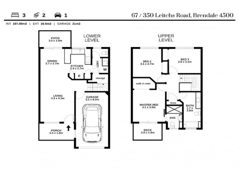 67/350 Leitchs Road, Brendale QLD 4500 Floorplan