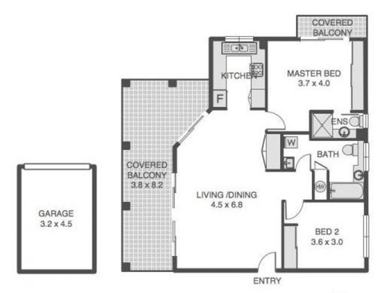 2/12 Auburn Terrace, Indooroopilly QLD 4068 Floorplan