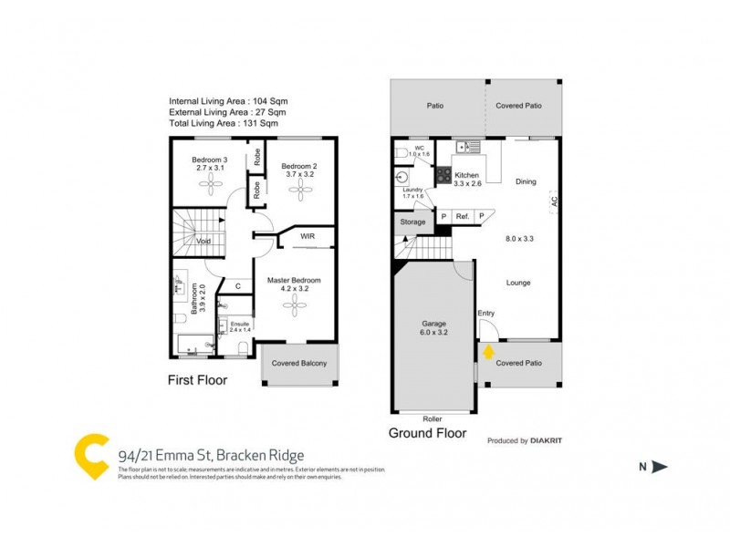94/21 Emma Street, Bracken Ridge QLD 4017 Floorplan