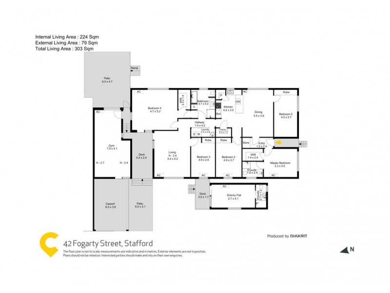 42 Fogarty Street, Stafford QLD 4053 Floorplan