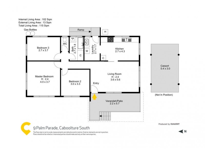 9 Palm Parade, Caboolture South QLD 4510 Floorplan