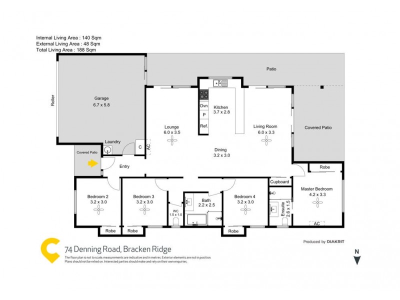 74 Denning Road, Bracken Ridge QLD 4017 Floorplan
