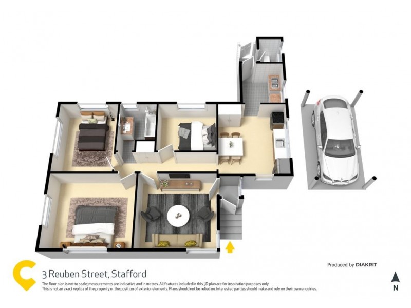 3 Reuben Street, Stafford QLD 4053 Floorplan