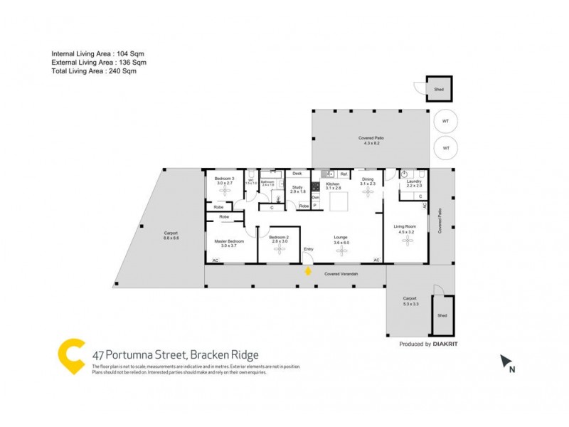 47 Portumna Street, Bracken Ridge QLD 4017 Floorplan