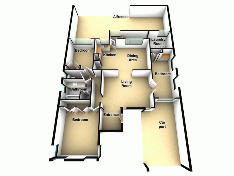26 Gort Crescent, Stafford QLD 4053 Floorplan