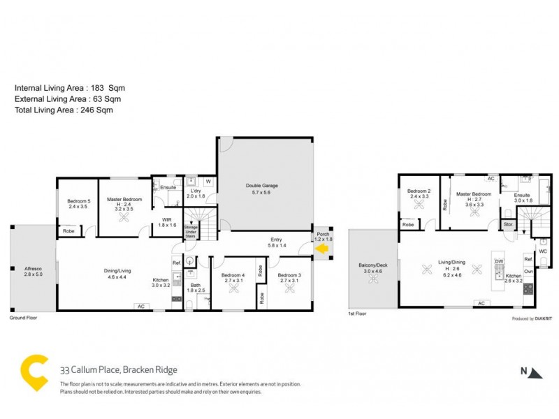 33 Callum Place, Bracken Ridge QLD 4017 Floorplan