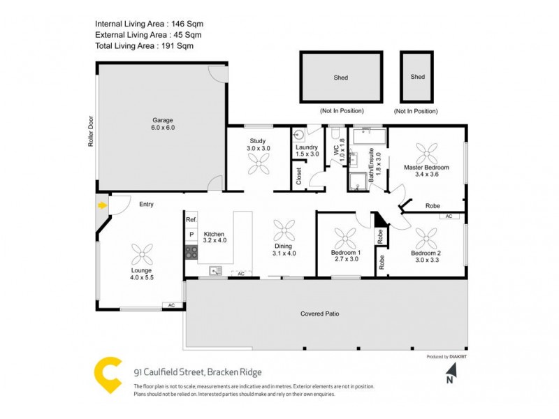 91 Caulfield Street, Bracken Ridge QLD 4017 Floorplan