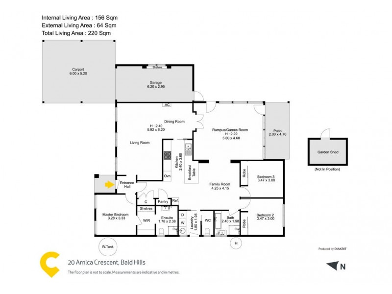 20 Arnica Crescent, Bald Hills QLD 4036 Floorplan