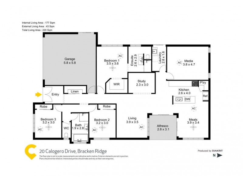 20 Calogero Drive, Bracken Ridge QLD 4017 Floorplan