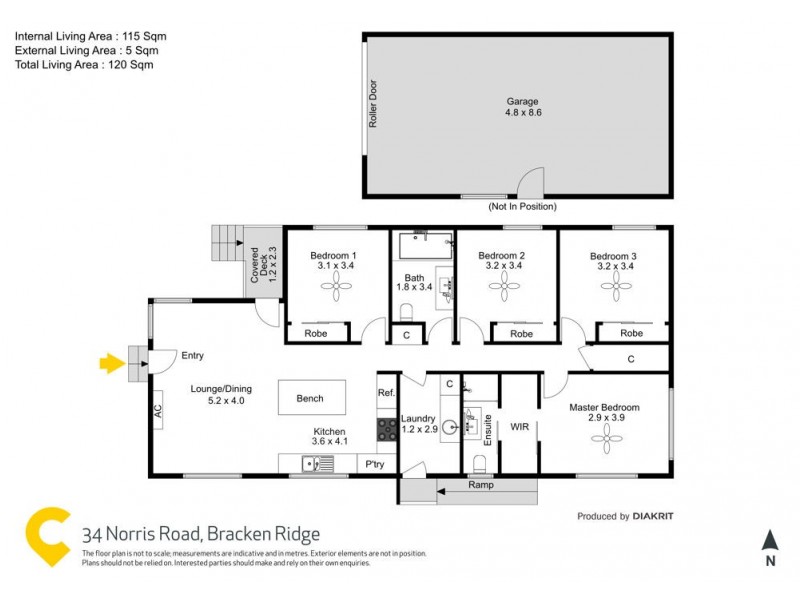 34 Norris Road, Bracken Ridge QLD 4017 Floorplan