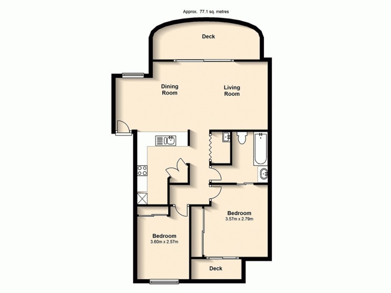 7/81 Grosvenor St, Morningside QLD 4170 Floorplan
