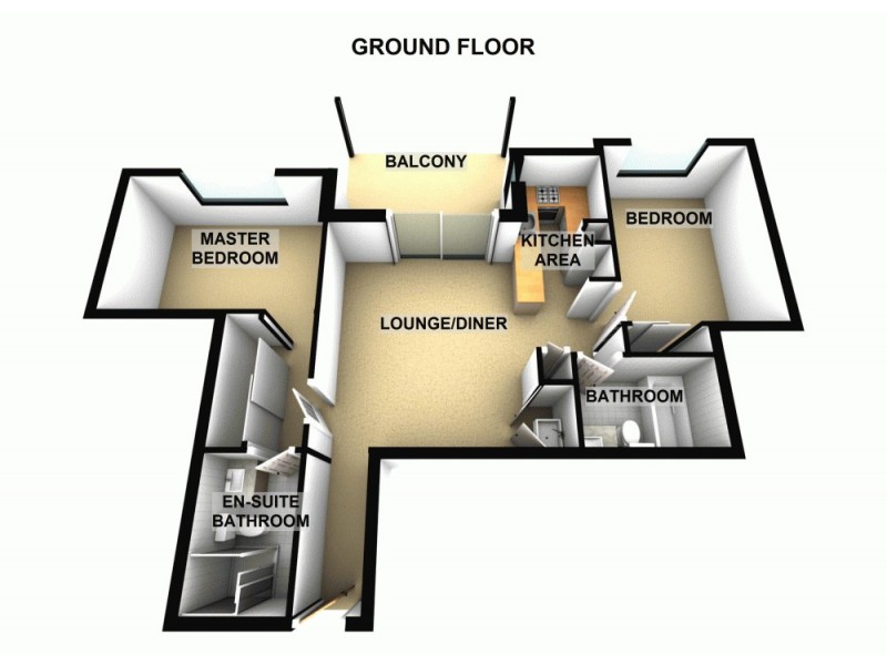 402/9 Kurilpa Street, West End QLD 4101 Floorplan