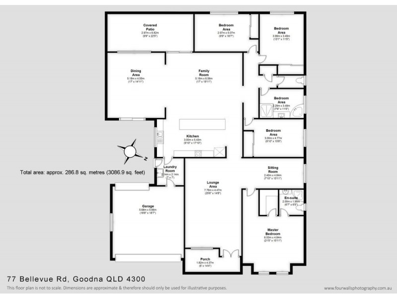77 Bellevue Road, Goodna QLD 4300 Floorplan