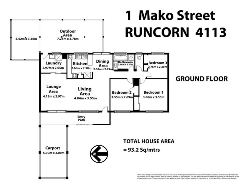 1 Mako Street, Runcorn QLD 4113 Floorplan