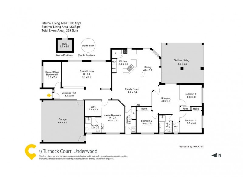 9 Turnock Court, Underwood QLD 4119 Floorplan