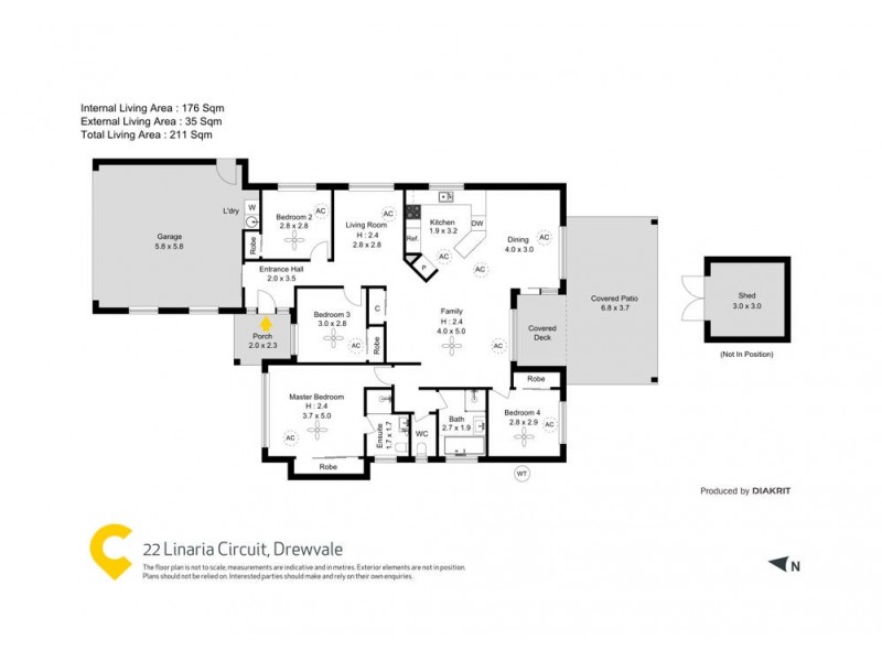 22 Linaria Circuit, Drewvale QLD 4116 Floorplan