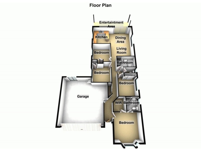 28 Bonogin Court, Redbank Plains QLD 4301 Floorplan