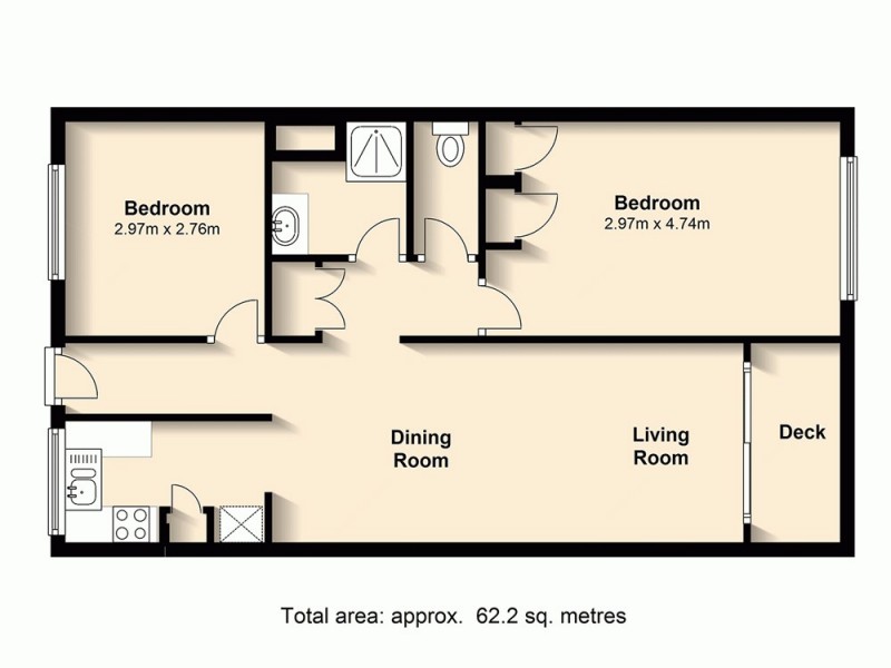 2/14 Lang Pde, Auchenflower QLD 4066 Floorplan