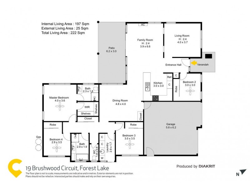19 Brushwood Circuit, Forest Lake QLD 4078 Floorplan