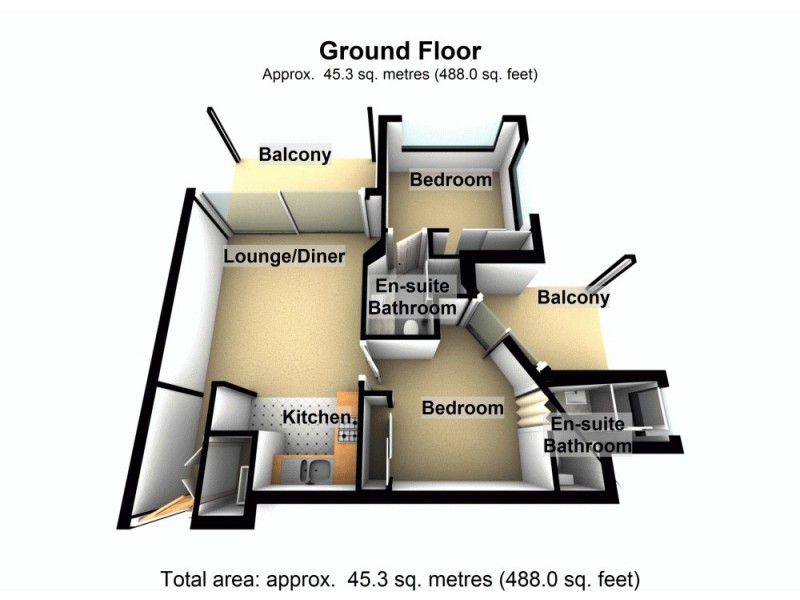 8/9 Durham Street, St Lucia QLD 4067 Floorplan