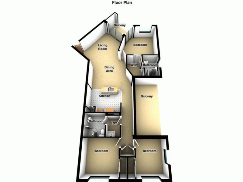 20/279 Moggill Road, Indooroopilly QLD 4068 Floorplan