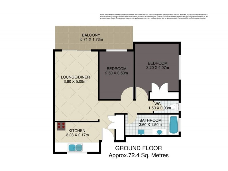 4/6 Grimes Street, Auchenflower QLD 4066 Floorplan