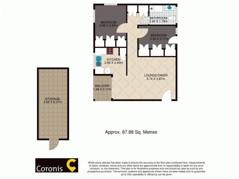 5/29 Park Avenue, Auchenflower QLD 4066 Floorplan