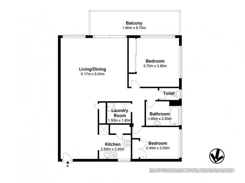 1/51 Maryvale Street, Toowong QLD 4066 Floorplan