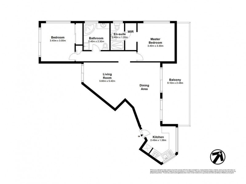 4/18 Park Avenue, Auchenflower QLD 4066 Floorplan