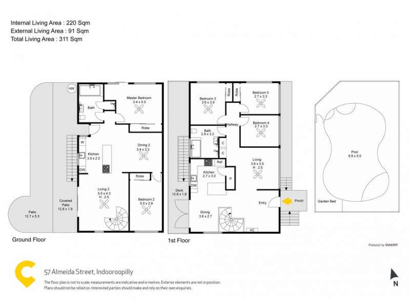 Indooroopilly QLD 4068 Floorplan