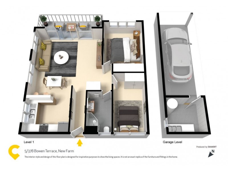5/378 Bowen Terrace, New Farm QLD 4005 Floorplan