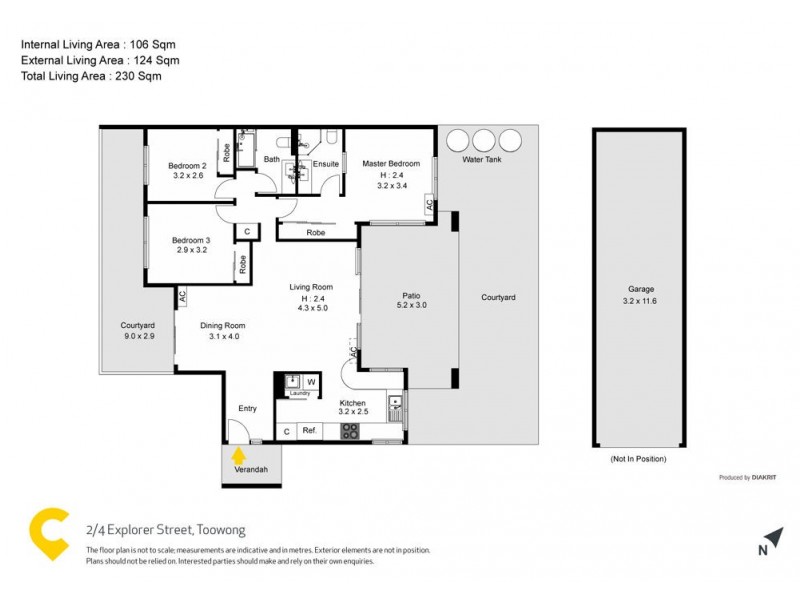 2/4 Explorer Street, Toowong QLD 4066 Floorplan