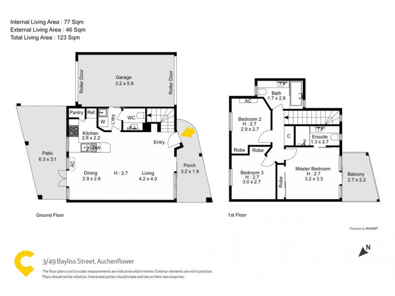3/49 Bayliss Street, Auchenflower QLD 4066 Floorplan