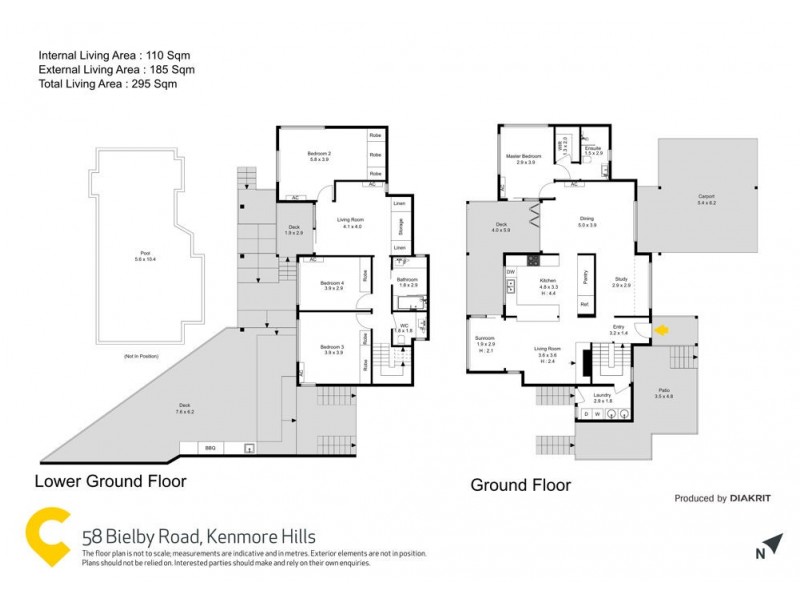 58 Bielby Road, Kenmore Hills QLD 4069 Floorplan